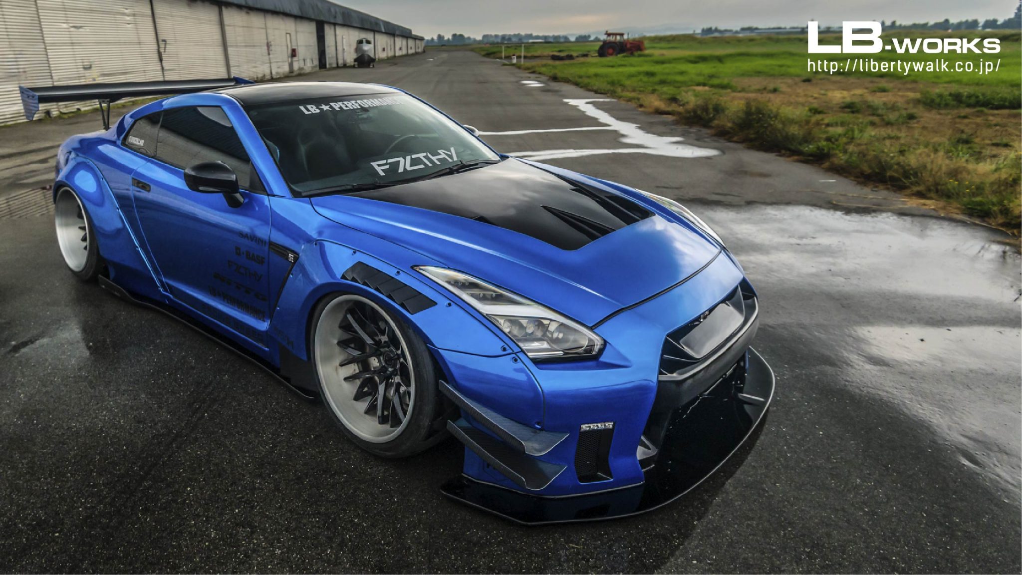 LB★Works Nissan GT-R R35 Type 2 LB Front Canard | Liberty Walk