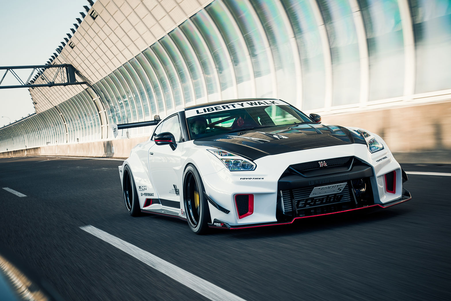 LB☆Works Nissan GT-R R35 Version 3 Chassis Mounted Wing | Liberty 