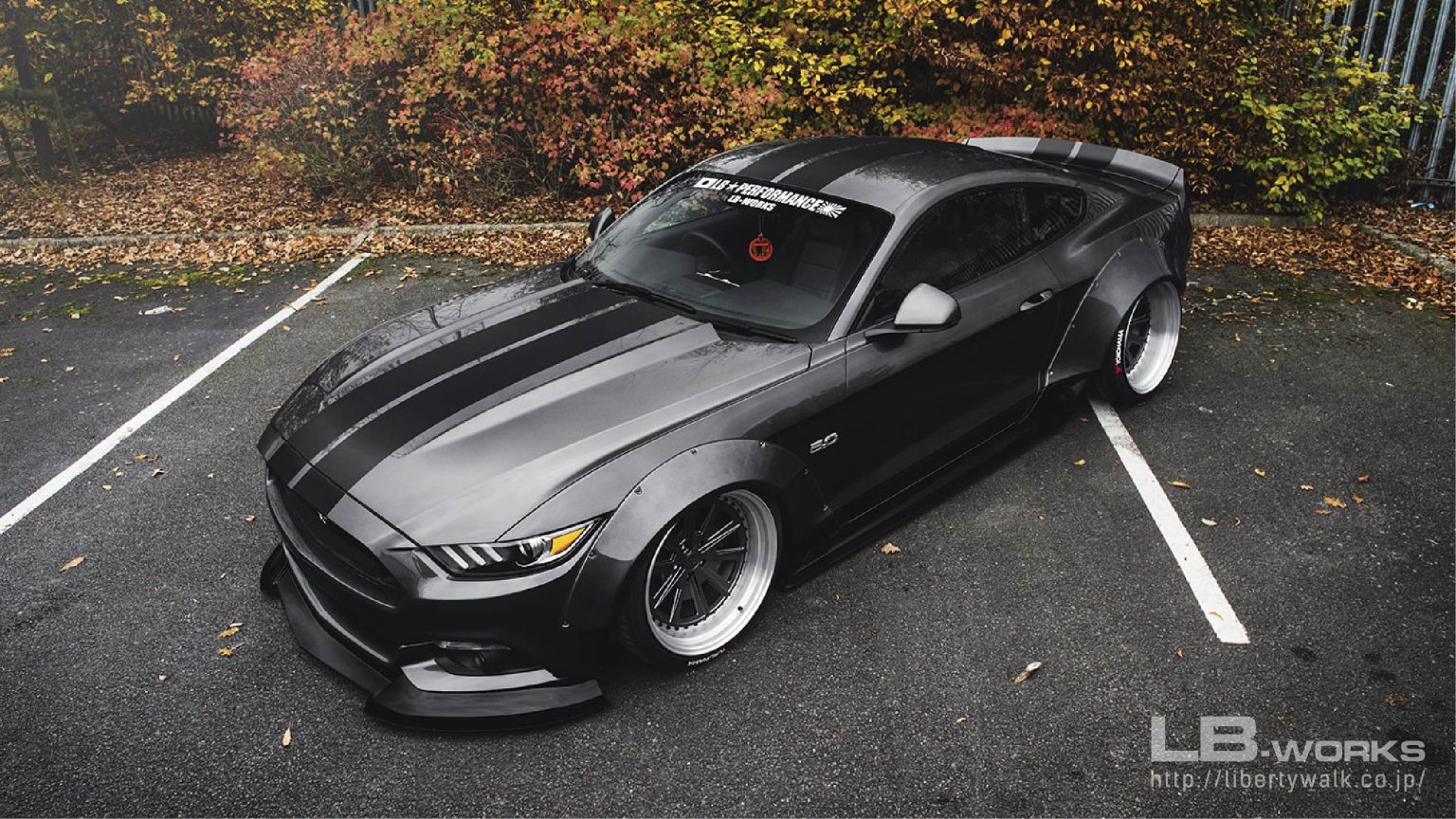 LB★Works S550 Ford Mustang Duct Bonnet Hood (2015+) | Liberty Walk