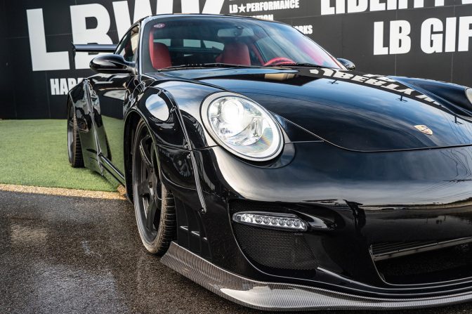 Liberty Walk Porsche Front Bumper Carbon Lip