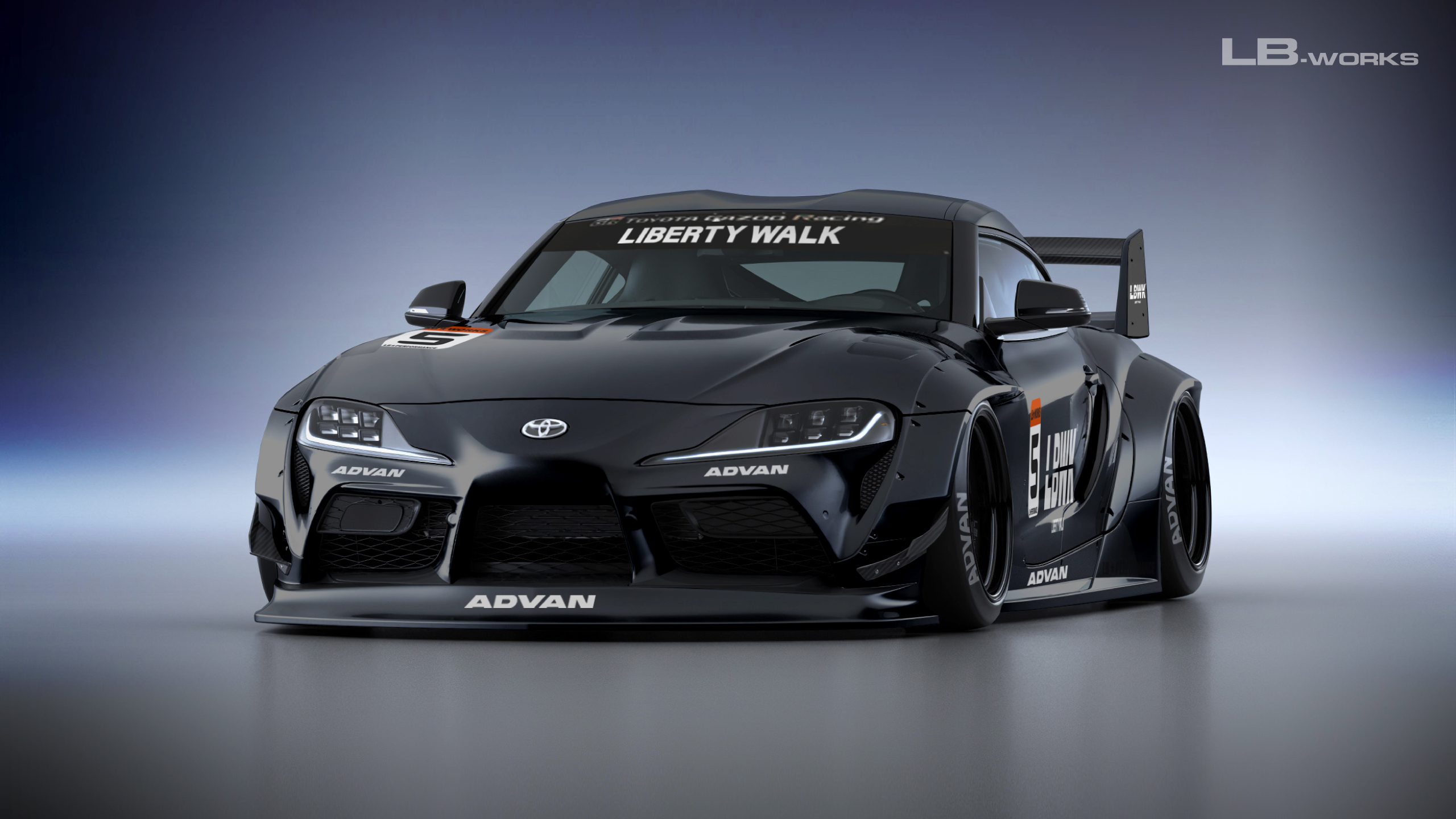 Toyota Supra A90 Wide Body Liberty Walk 8 Maxtuncars Images And
