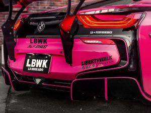 LBWORKS BMW i8 Rear Spoiler GT Style Chassis Mounted
