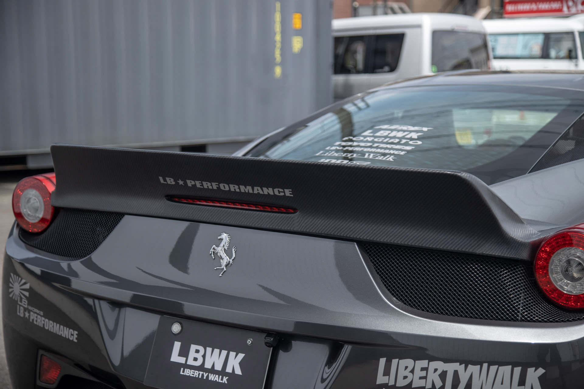 LB☆Works Ferrari 458 Rear Wing Ver. 2 (2010-2015) | Liberty Walk