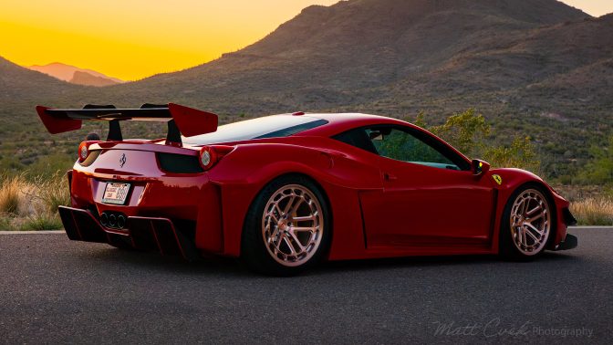 LB-Silhouette WORKS Ferrari 458 GT - photography by Matt Cvek Photography