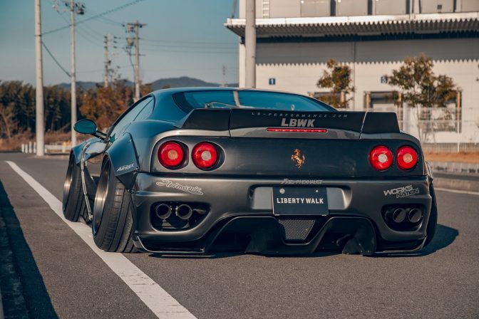 Liberty Walk Ferrari 360 wide body kit