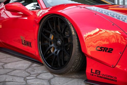 Liberty Walk Ferrari 458 wide body kit