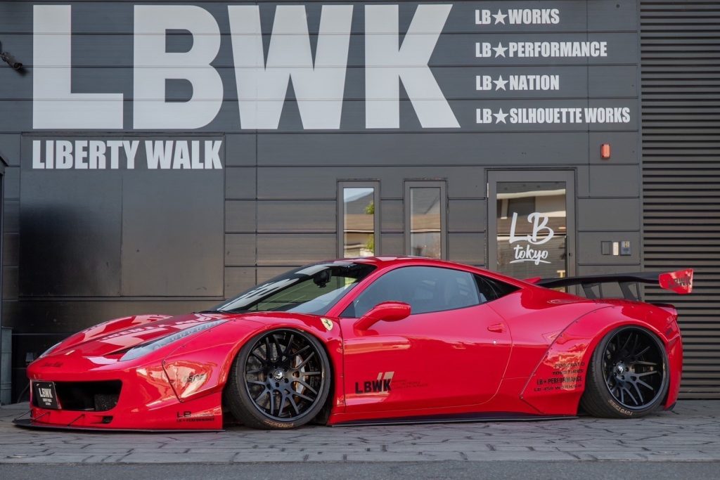 Liberty Walk Ferrari 458 wide body kit
