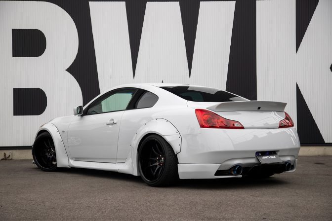 LB★Nation WORKS Infiniti G37 Rear Diffuser - Image 9