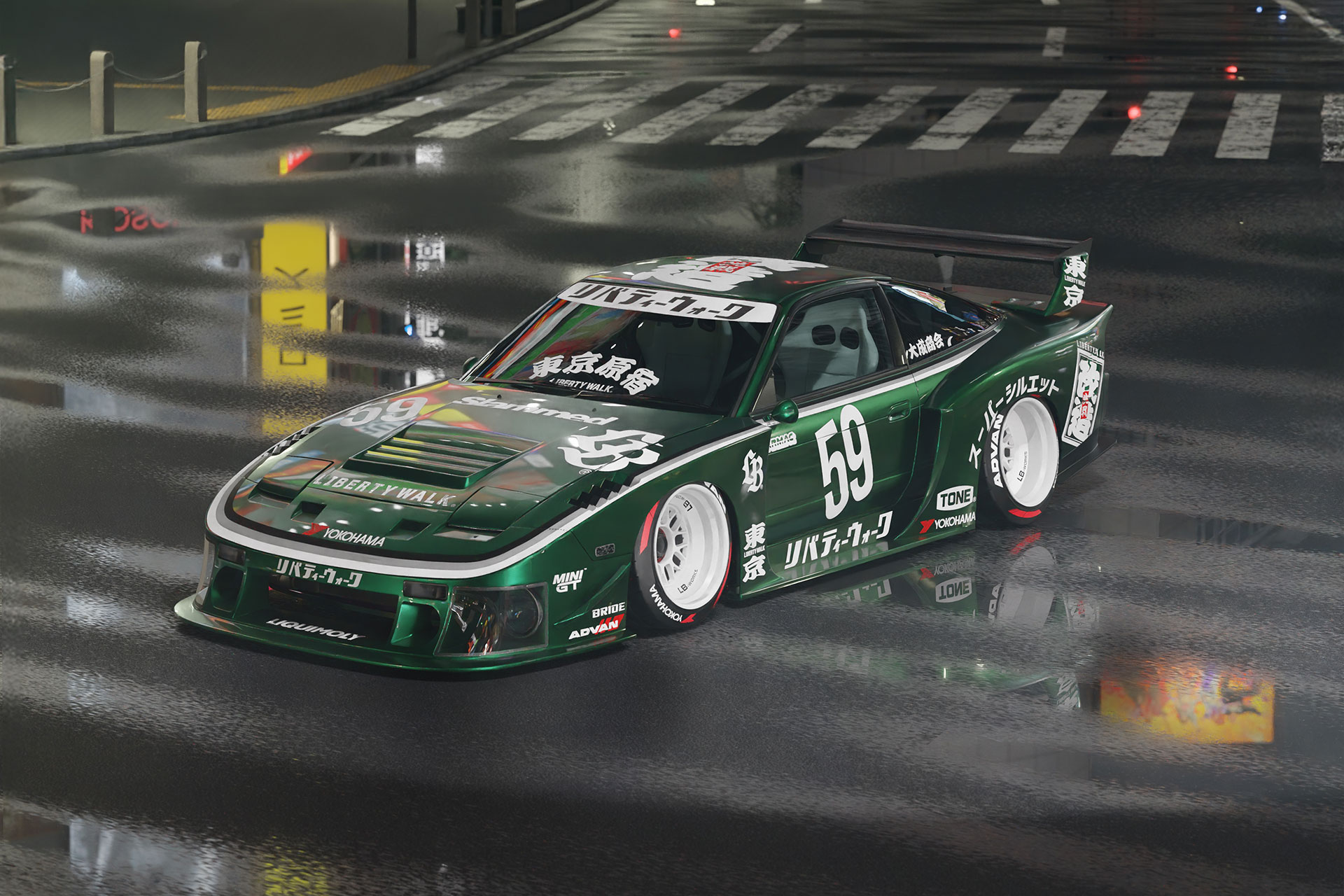 Liberty Walk Nissan 180SX Complete Body Kit