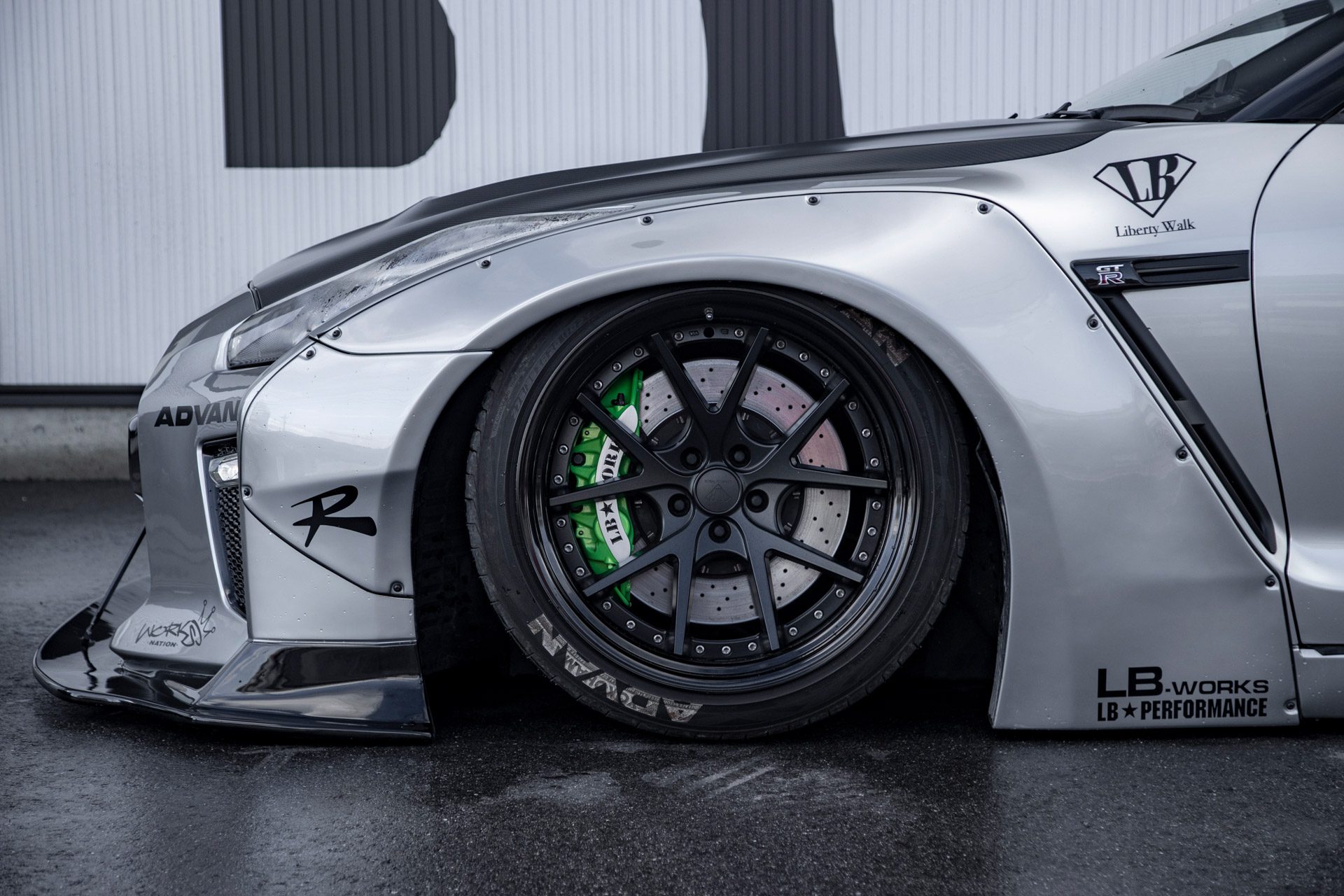 LB★PERFORMANCE LB-WORKS R Type1.5 Liberty Walk LB-WORKS Type-1.5 Front Bumper for R35 Nissan GT-R